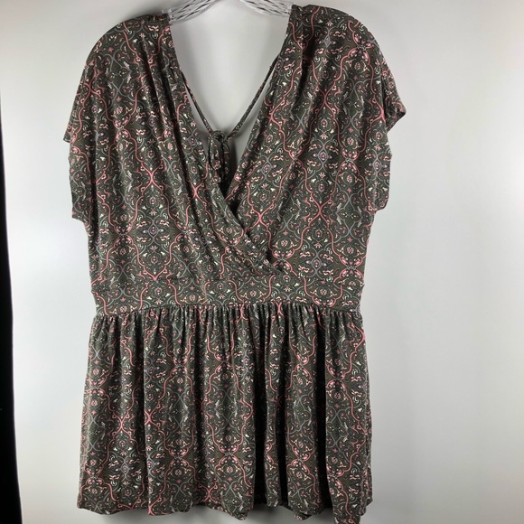 Torrid super soft surplice babydoll tee size 0 - Picture 3 of 7